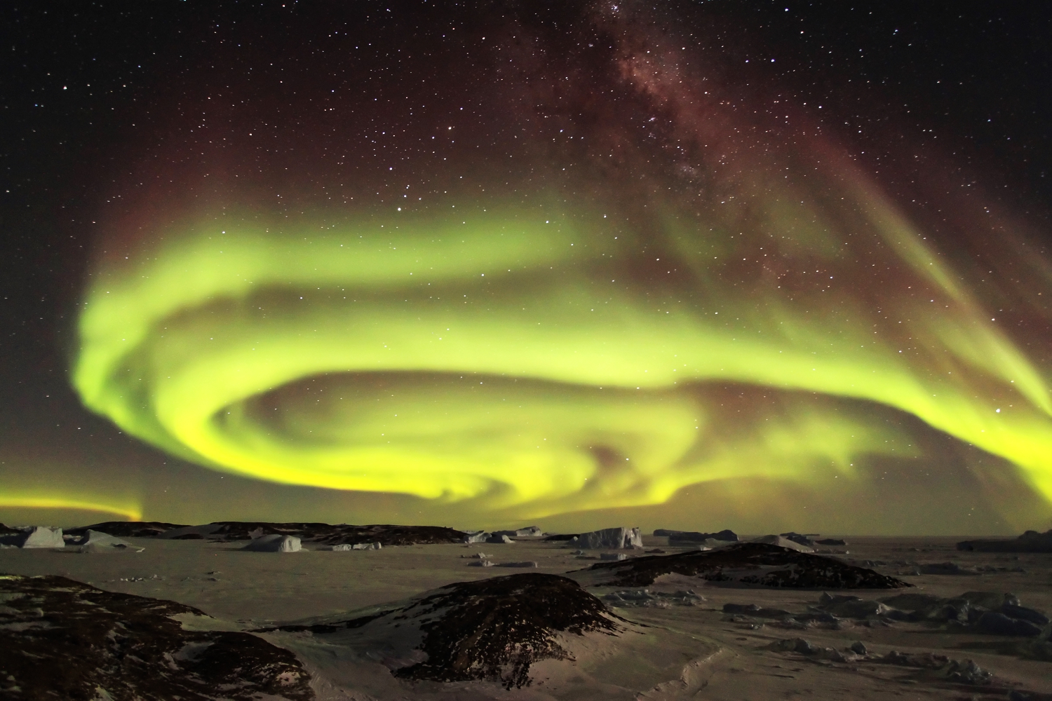 Aurora Borealis in the Arctic