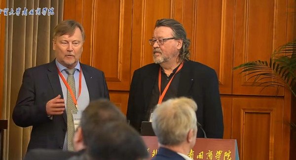 Halldor Johannsson and Lassi Heininen at the Launch of Arctic Yearbook 2023