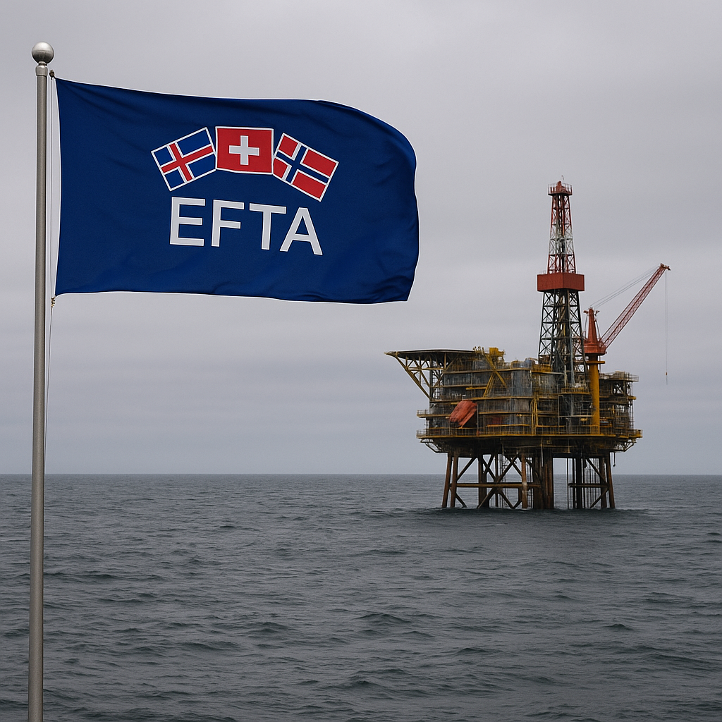EFTA flag, Oilrig