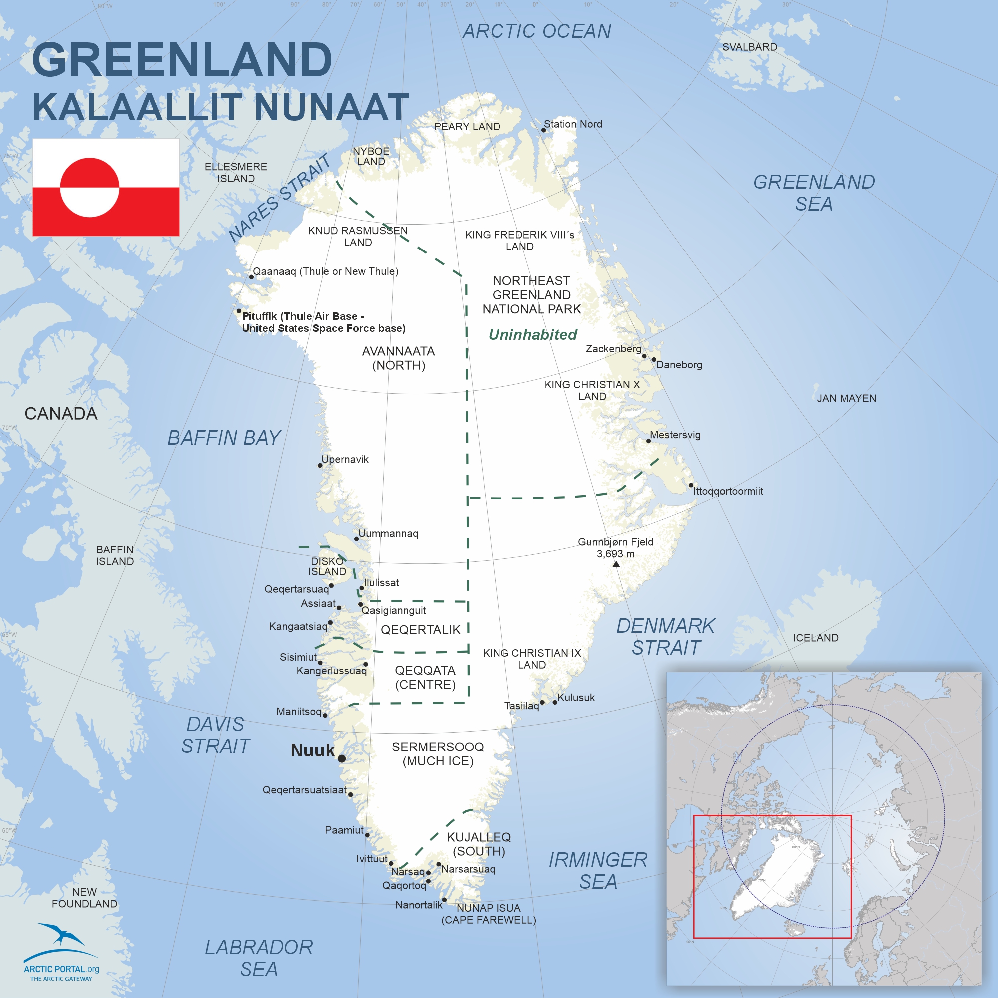 Greenland election map