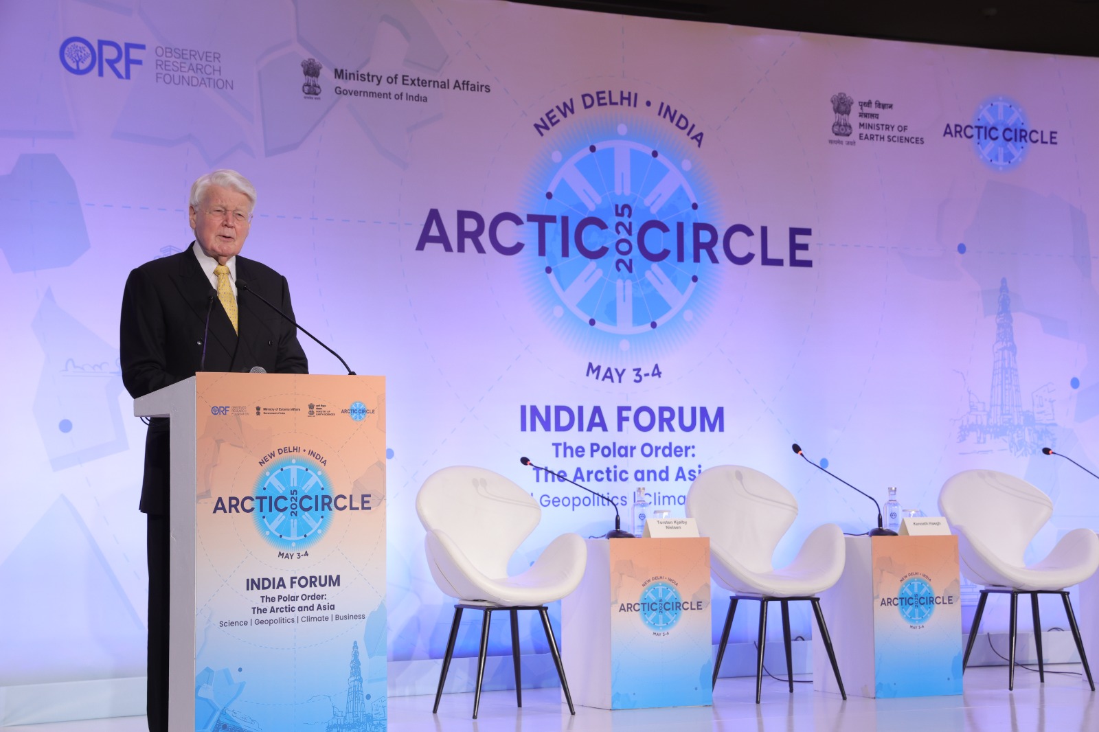 Ólafur Ragnar Grímsson at the Arctic Circle India Forum 2025